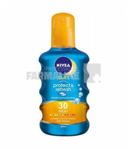 Nivea 85803 Sun Protect &amp; Refresh Spray protectie solara SPF30 200 ml