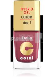 Delia Coral Hybrid Gel Color step 1 Lac unghii 18