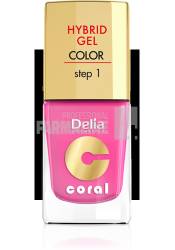 Delia Coral Hybrid Gel Color step 1 Lac unghii 22