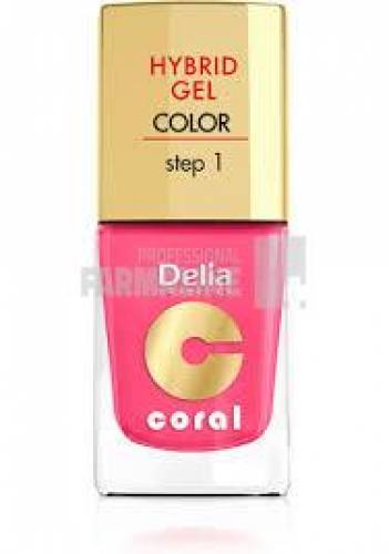 Delia Coral Hybrid Gel Color step 1 Lac unghii 23