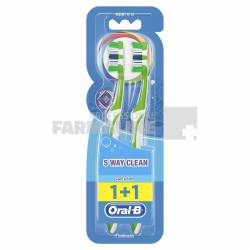 Oral B Complete 5 Way Clean Periuta de dinti 40 Medium 1+1 Gratis
