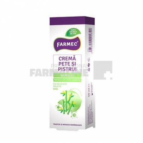 Farmec Crema pentru pete si pistrui cu Bambus 50 ml