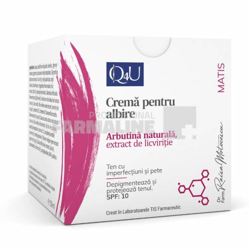 Tis Q4U Crema pentru albire SPF10 50 ml