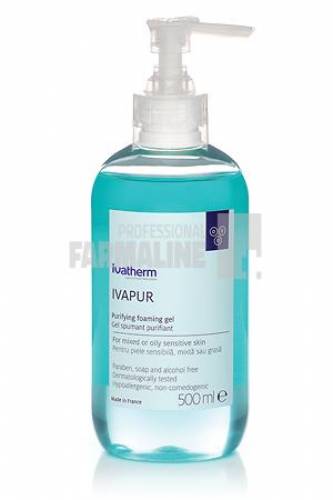 Ivapur Gel spumant pentru piele sensibila mixta grasa 500 ml
