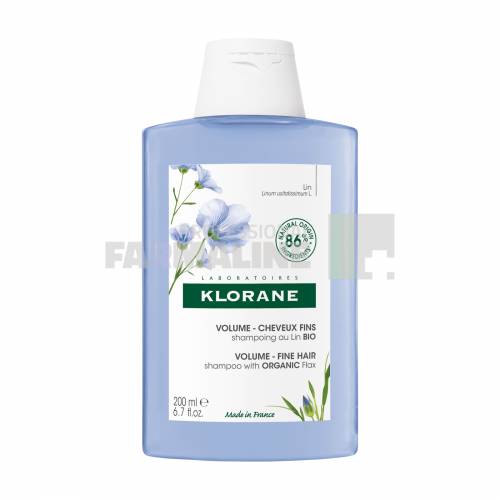 Klorane Sampon cu Extract Fibra de In 400 ml