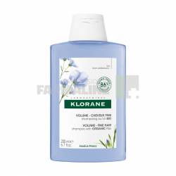 Klorane Sampon cu Extract Fibra de In 400 ml