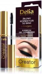 Delia Cosmetics Gel corector pentru sprancene cu keratina brown 7 ml