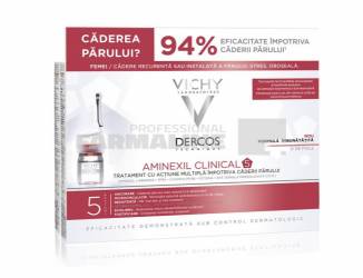 Vichy Dercos Aminexil Clinical 5 Tratament impotriva caderii parului pentru femei 21 fiole
