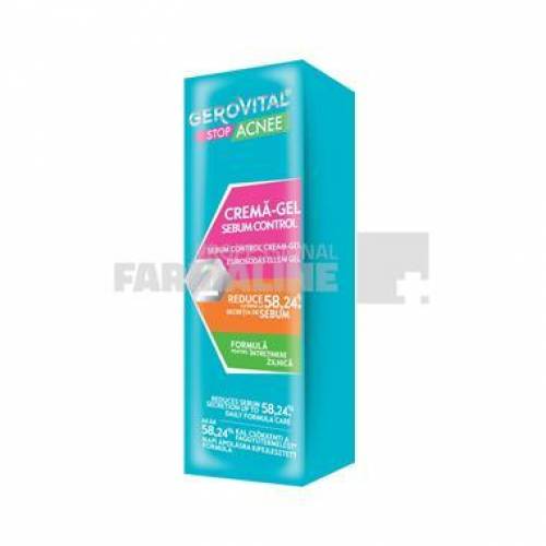 Gerovital Stop Acnee Crema gel Sebum Control 50 ml