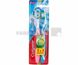 Colgate Max Fresh Periuta de dinti Medium 1+1 Gratis