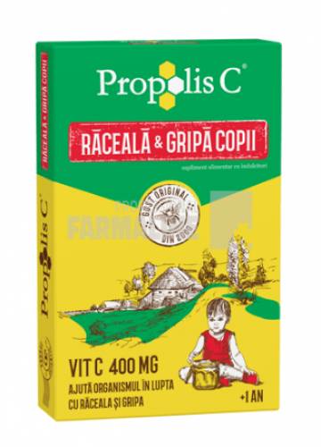 Propolis C Raceala si gripa Kids 8 plicuri
