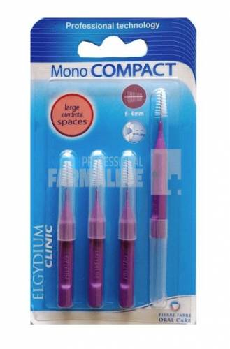 Elgydium Clinic Periute interdentare Monocompact Purple 4 bucati