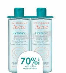 Avene Cleanance Lotiune micelara 400 ml 1 + 1 70% din al II-lea