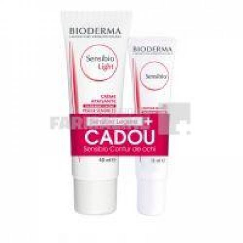 Bioderma Pachet Sensibio Legere Crema 40 ml + Contur ochi 15 ml Cadou