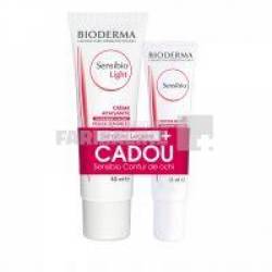 Bioderma Pachet Sensibio Legere Crema 40 ml + Contur ochi 15 ml Cadou