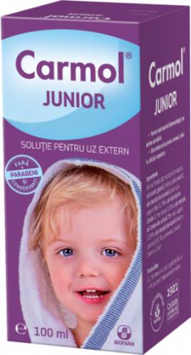 Carmol Junior solutie pentru uz extern - 100ml Biofarm