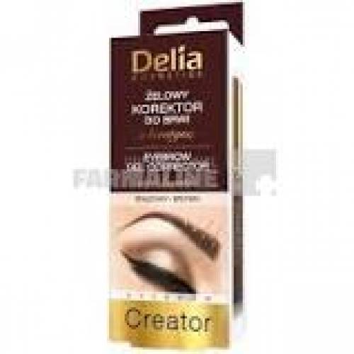 Delia Gel Corector pentru sprancene cu keratina maro 7 ml