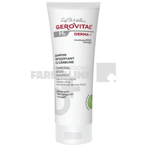 Gerovital H3 Derma + Sampon detoxifiant cu carbune 200ml