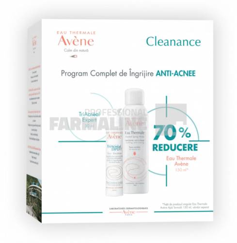 Avene Pachet Triacneal Expert 30 ml + Apa termala 150 ml 1 + 1 - 70% Din al II lea