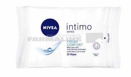 Nivea 82177 Servetele intimo fresh confort 20 bucati