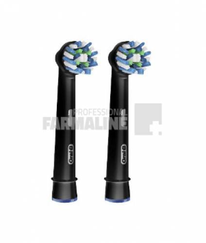 Oral B Rezerve Cap Periuta electrica Cross Action Black Edition 2 bucati
