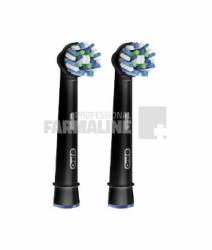 Oral B Rezerve Cap Periuta electrica Cross Action Black Edition 2 bucati