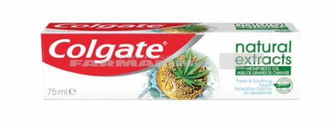 Colgate Natural Extract Hemp Seed Oil Pasta de dinti 75 ml