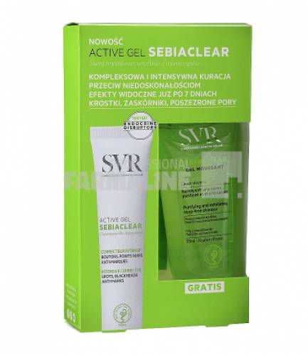 Svr Pachet Sebiaclear Active gel corrector 40 ml + Sebiaclear gel spumant 55 ml