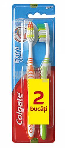 Colgate periuta de dinti extra clean medium 2 buc/set