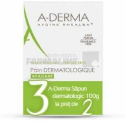 A-Derma sapun dermatologic fata-corp 100g oferta 2+1
