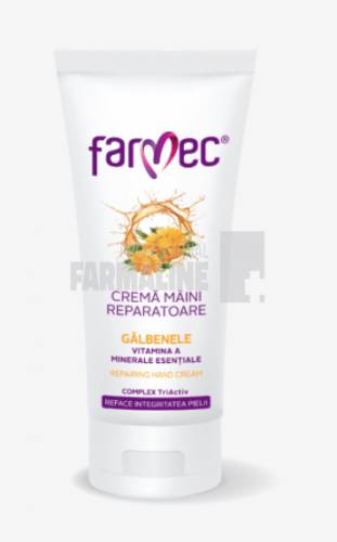 Farmec Crema maini reparatoare galbenele si vitamina A 100 ml