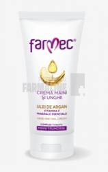 Farmec Crema maini si unghii cu ulei de argan, vitamina F si minerale esentiale 100 ml