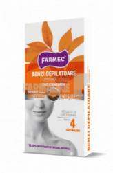 Farmec benzi depilatoare duble pentru fata cu scortisoara10 benzi