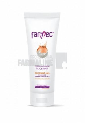 Farmec Crema de maini cu glicerina 24%, vitamina E si minerale esentiale 40 ml