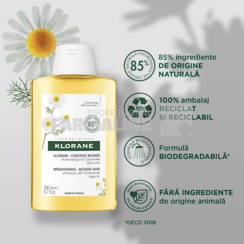 Klorane Sampon cu extract de musetel 200 ml