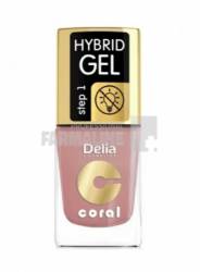 Delia Coral Hybrid Gel Color Step 1 Lac Unghii 43 11 ml