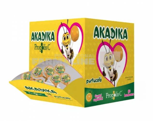 Akadika Propolis C portocala 50 bomboane