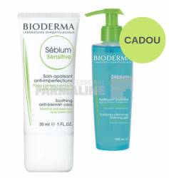 Bioderma Sebium Crema Sensitive 30 ml + Sebium Gel spumant 200 ml