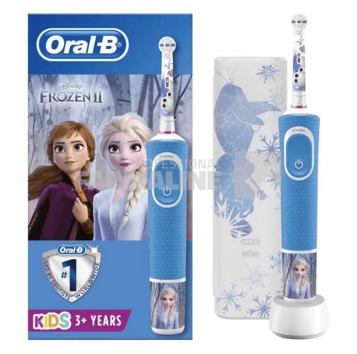 Oral B Periuta electrica Frozen 3+ ani albastru + trusa de voiaj