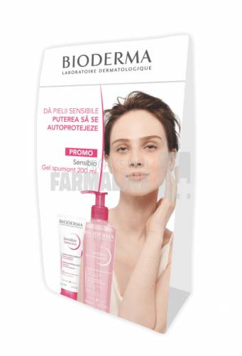 Bioderma Sensibio Pachet Defensive Legere crema 40 ml + Sensibio Gel spumant 200 ml