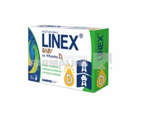 Linex Baby cu vitamina D3 picaturi orale 8 ml