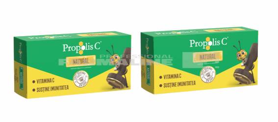 Pachet Propolis C natural 30 comprimate 1+ 1
