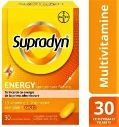 Supradyn Energy Q10 Multivitamine - 30 comprimate filmate
