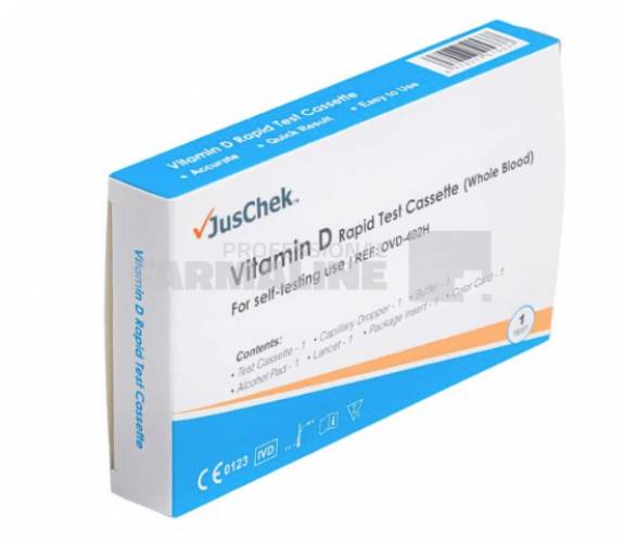 Test rapid pentru Vitamina D (punctie in deget/sange integral) 1bucata