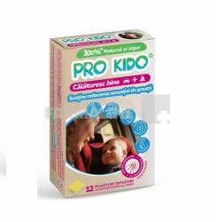 Pro Kido ""Calatoresc Bine"" - Plasturi naturali rau de miscare pentru copii 12 bucati