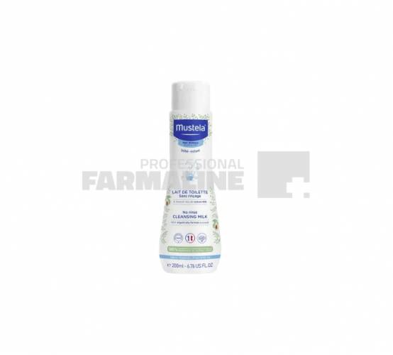 Mustela Lapte de curatare fara clatire pentru piele normala 200 ml