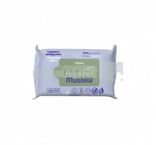 Mustela Servetele umede cu extract eco de avocado pentru fata si corp 20 bucati