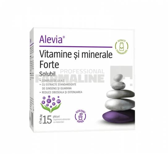 Alevia Vitamine si Minerale Forte 15 plicuri