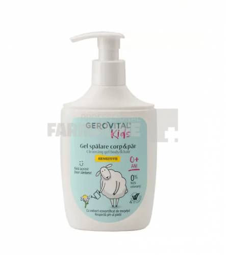 Gerovital Kids Gel de spalare corp si par Sensitive 300 ml