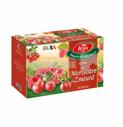 Fares Ceai merisoare si zmeura 20 plicuri